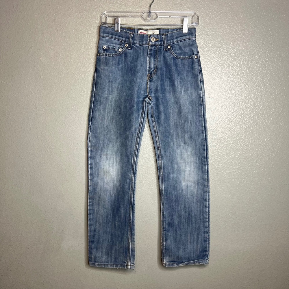 Levi's 514 Straight Leg‎ Ankle Crop Jeans Womens Size 26 Light Wash Denim Casual
